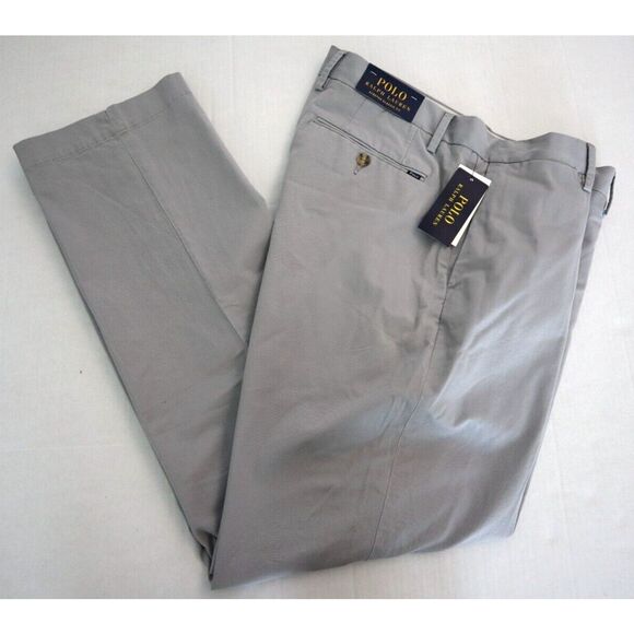 Polo Ralph Lauren Men's Sz 34x32 Soft Gray Stretch Classic Fit Dress Pants - Picture 6 of 7